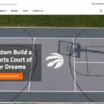 Elite Courts homepage screenshot